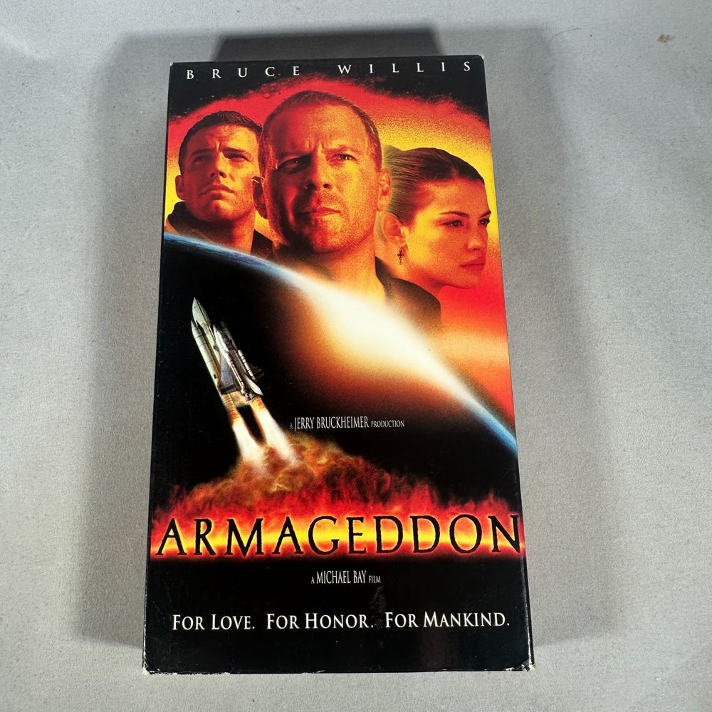 Armageddon VHS Tape Rated PG-13 Touchstone 1997 NTSC Bruce Willis